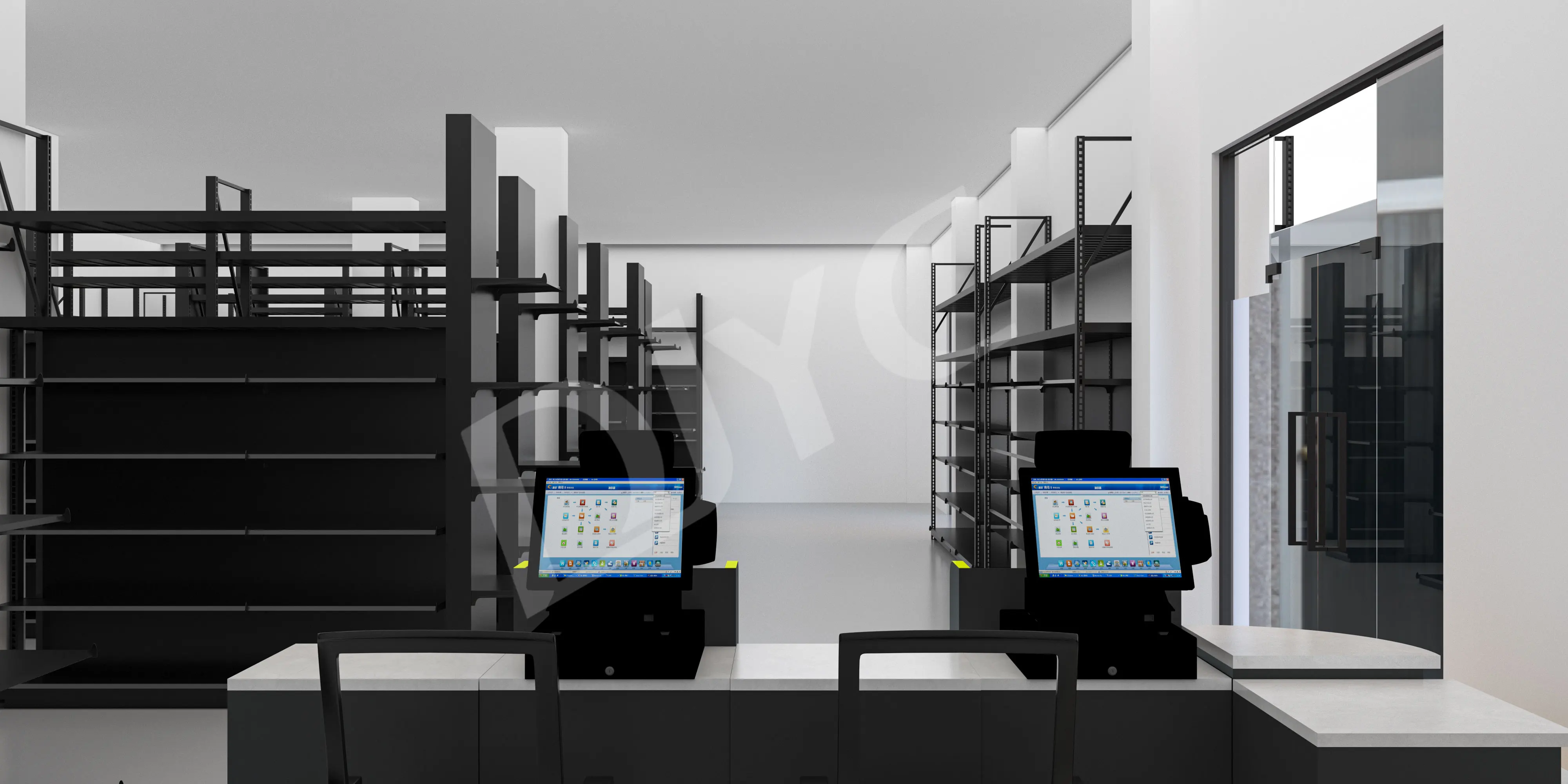 Complete Set Steel Wood Retail Shelving System Modular Combo Structure Supermarket Convenience Store Display Rack Customization