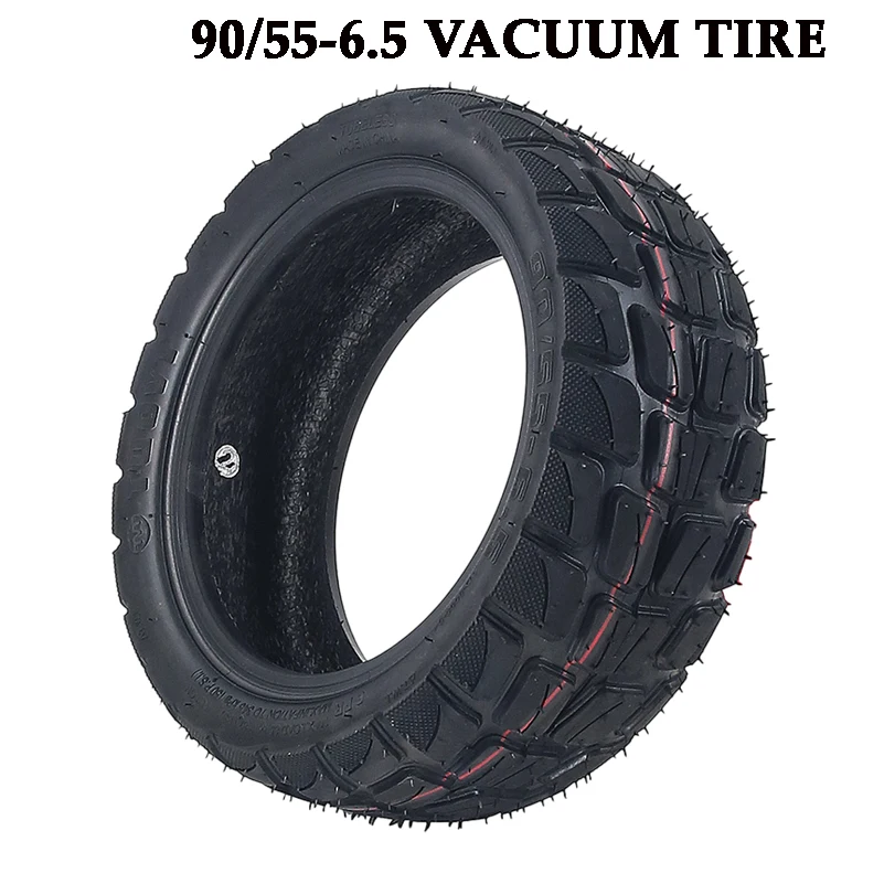 

90/55-6.5 Tubeless Off-Road Tire High Grip Shock Absorption Vacuum Tyre Durable Replacement for Kids Electric Scooter Drift Kart Parts