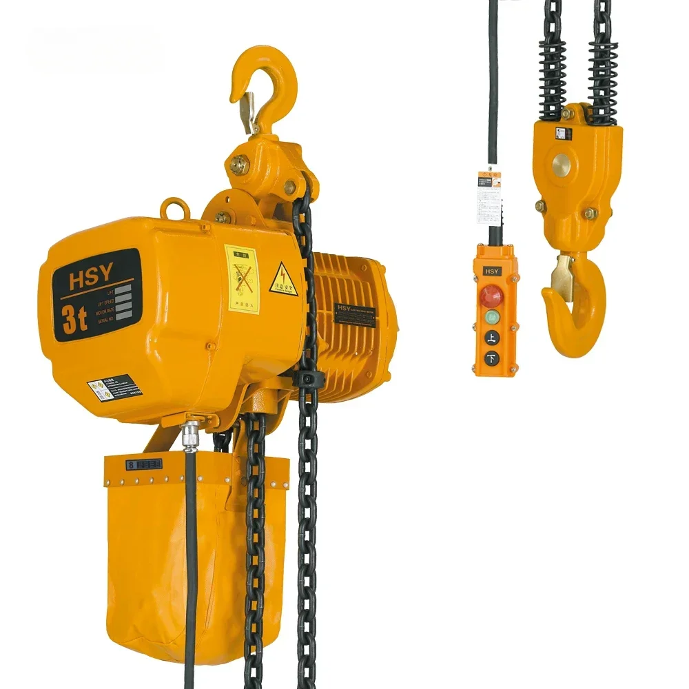 Chain Electric Hoist, 1ton/5ton, Movable with Sports Car, Remote Control, Industrial Use, CE Certification, Custom Voltage