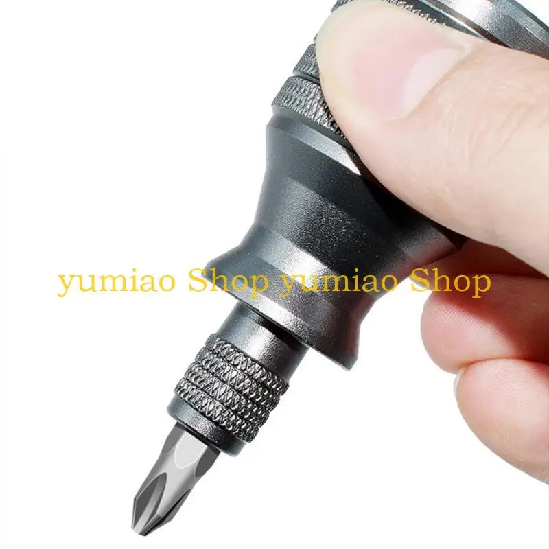 587B Portable Small Screwdriver Set Short Handle Multifunctional Mini 7 in 1 Crossing