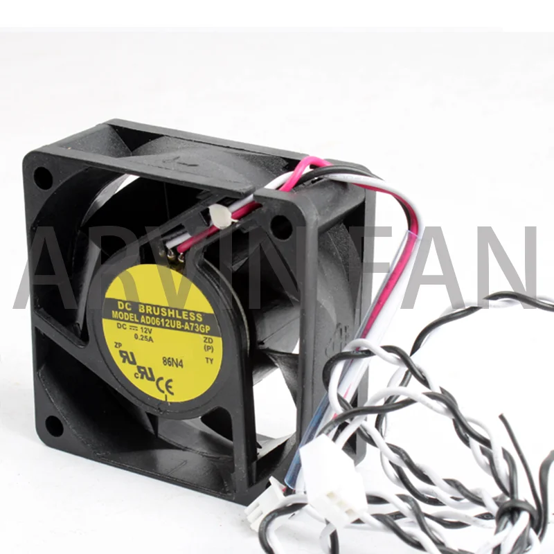 AD0612UB-A73GP 6cm 60mm Fan 60x60x25mm DC12V 0.25A Double Ball Bearing Cooling Fan For Microcomputer Chassis Power Supply