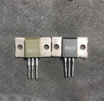 2pcs=1Pair 2SB617A 2SD587A B617 D587 TO-3P