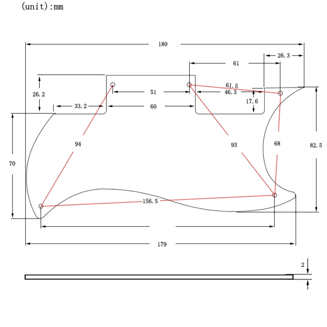 SMIEA Guitar Pickguard for Epiphone Special SG Guitar Pickguard Scratch Plate Guitar Accessories
