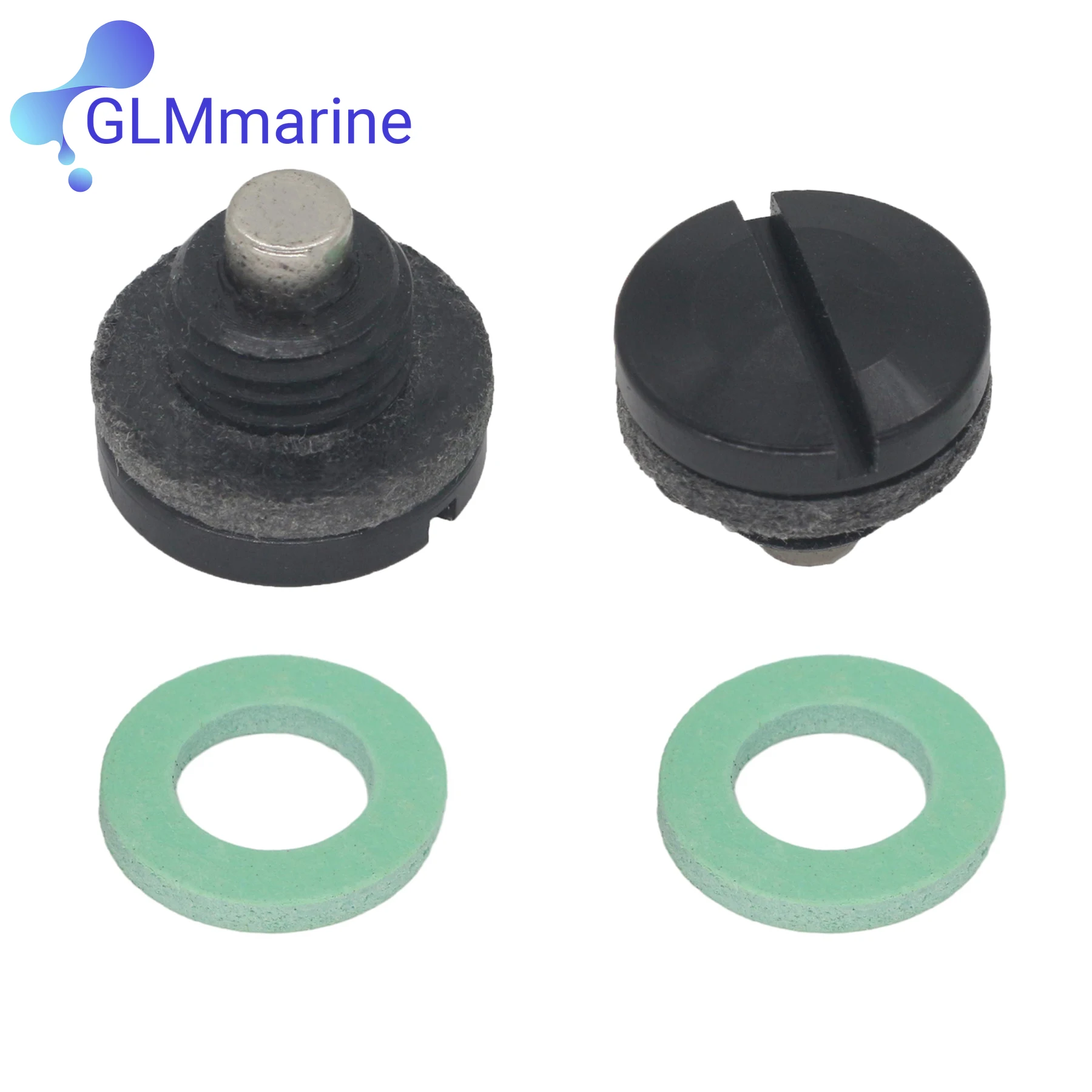 2 Pcs For Suzuki 55128-93L00 Lower Unit Drain Plug Gasket Kit 4 Stroke DF 150 175 200 225 250 300 350 HP Outboard Engine 18-4703