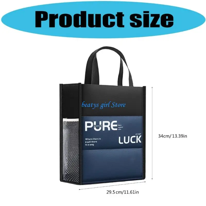 C7AB منظم مستندات محمول من القماش القماشي حقيبة حمل للمدرسة والمكتب