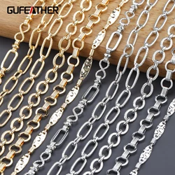 GUFEATHER,1m/lot,C146,diy chain,pass REACH,nickel free,18k gold rhodium plated,copper metal,diy bracelet necklace,jewelry making