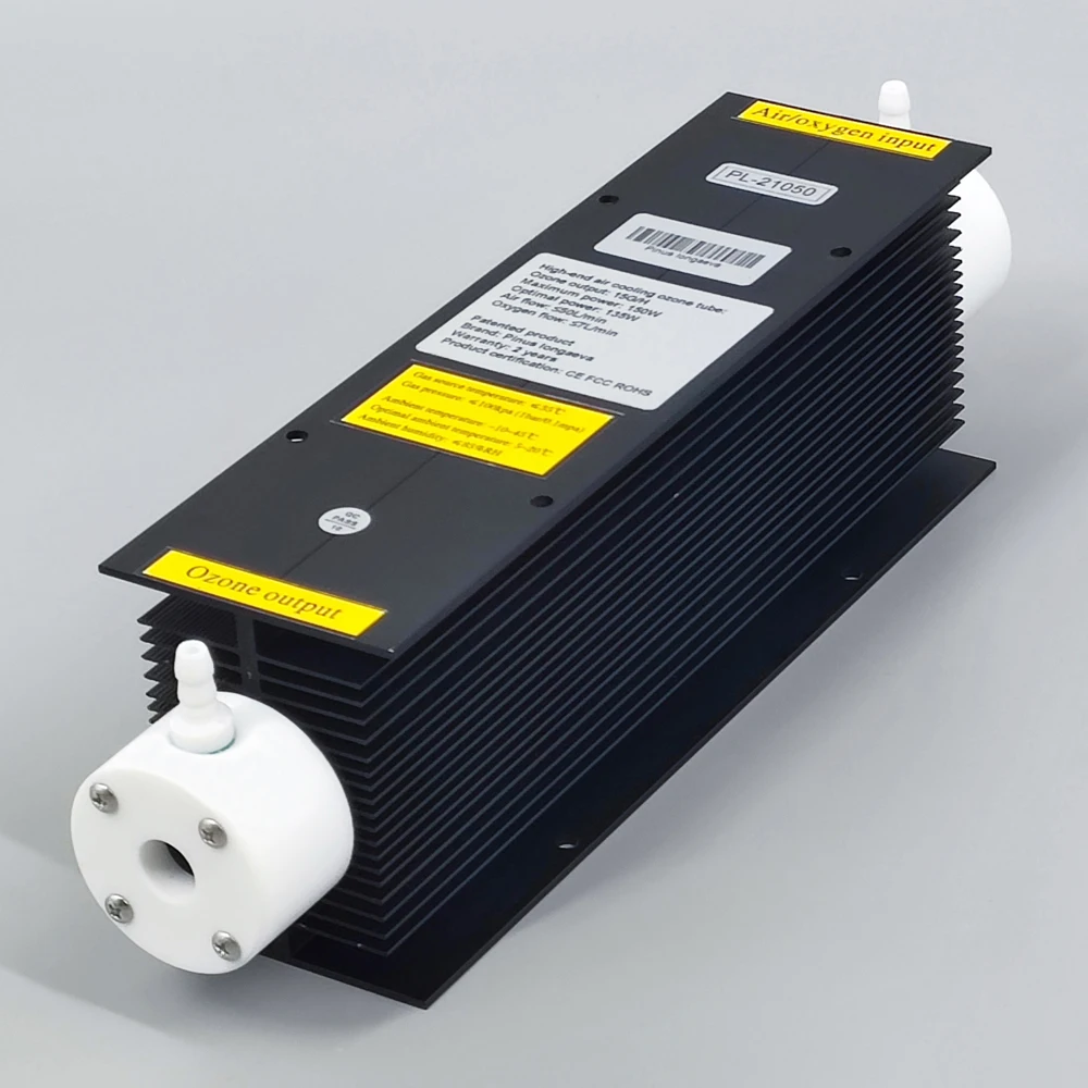 CE FCC ROHS 15กรัม/ชั่วโมงหลอดโอโซน15กรัมชิ้นส่วนเครื่องผลิตโอโซนช่องแคบของเซลล์โอโซนท่อควอทซ์สีดำ