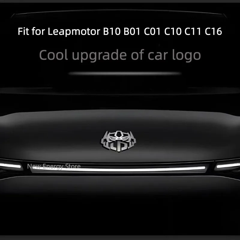 

For Leapmotor B10 B01 C01 C10 C11 C16 3D Customized Design of Deformed Mechanical Car Logo Modify Accessories
