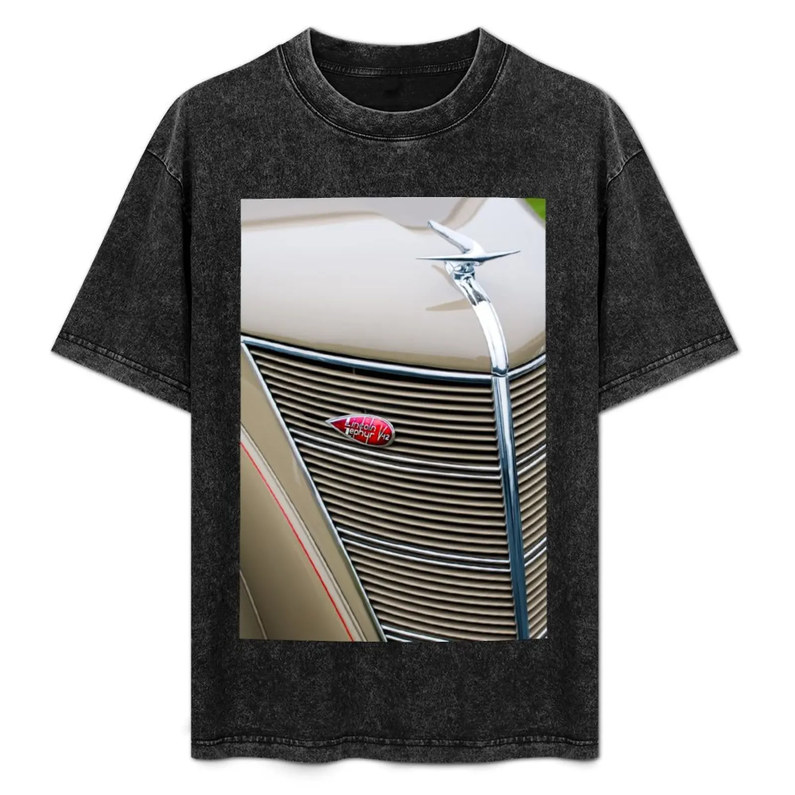 

1937 Lincoln-Zephyr Coupe Sedan Grille Emblem -0100c T-Shirt Durable Work Wear T-Shirt