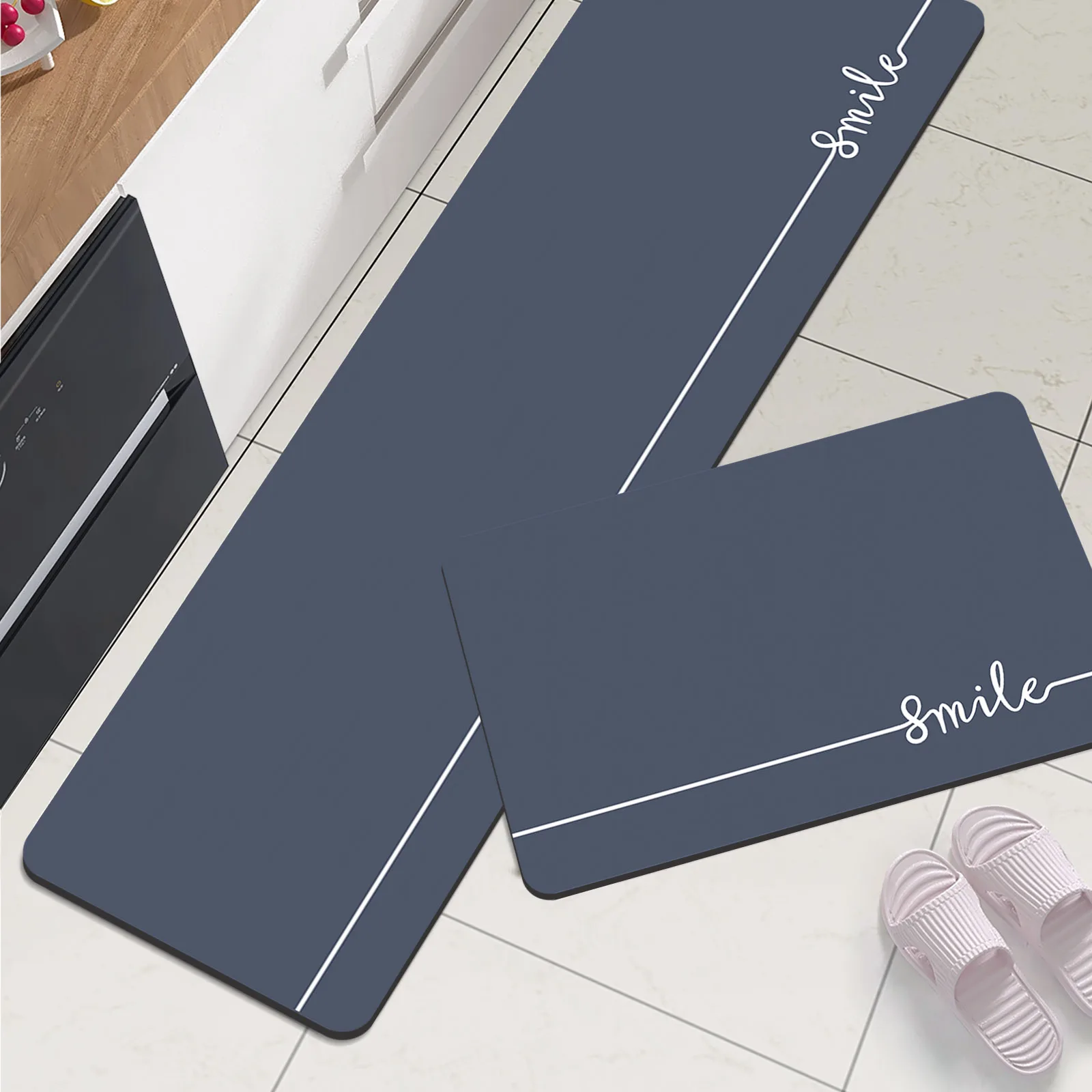 Kitchen Floor Mat Waterproof Non Slip Long Area Kitchen Carpet Rug For Living Room Hallway Bathroom Doormat Washable