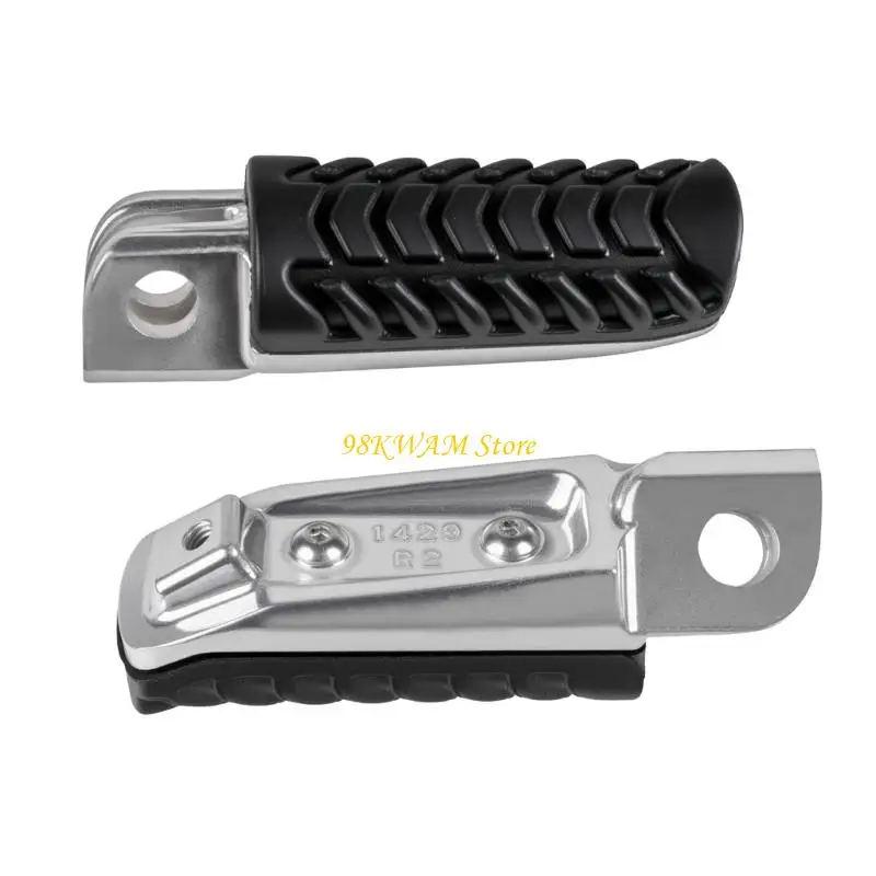 Pair Motorcycle Front Peg Set with Textured Step Surfaces for Z650 Z900 Use 68UF