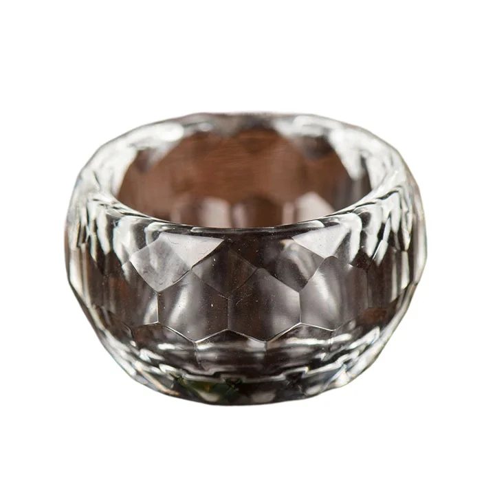 

3.5Cm glass water supply bowl, holy water cup, white transparent eight supply cup, Buddha crystal cup