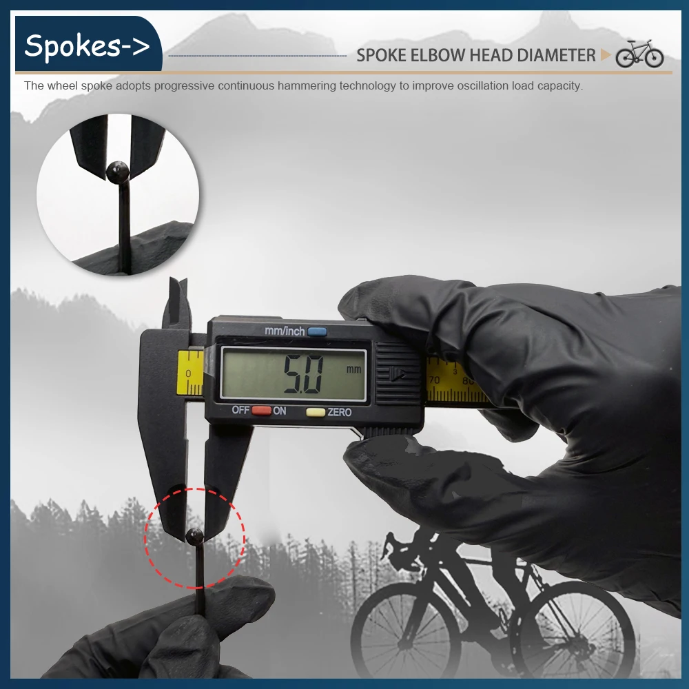 

Electric Bike Spokes and Nuts Black Steel Diameter 12G Black with Nipples 72mm-240mm for Bicycle Accessories