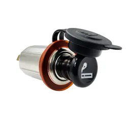 12V Car Cigarette Lighter Plug Socket Female Power Car Charger Outlet Mounting Panel Type