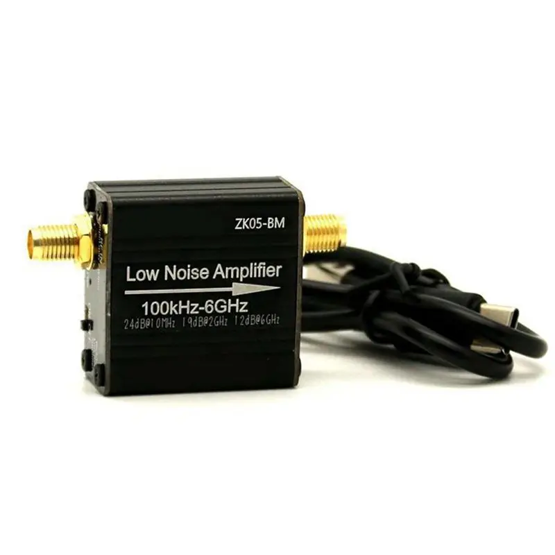 LNA RF Power Preamplifier Module 100Khz-6Ghz/10Ghz 20Db High Gain LNA Low Noise Amplifier ZK05-BM-A79U