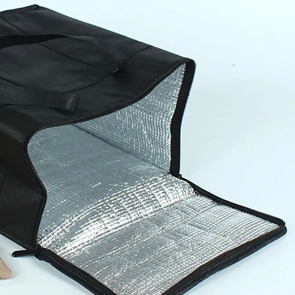 1Pcs Durable Large Capacity Insulated Bag Portable 40L Tin Foil Food Bag Zipper Refrigerated Bag Picnic Camping