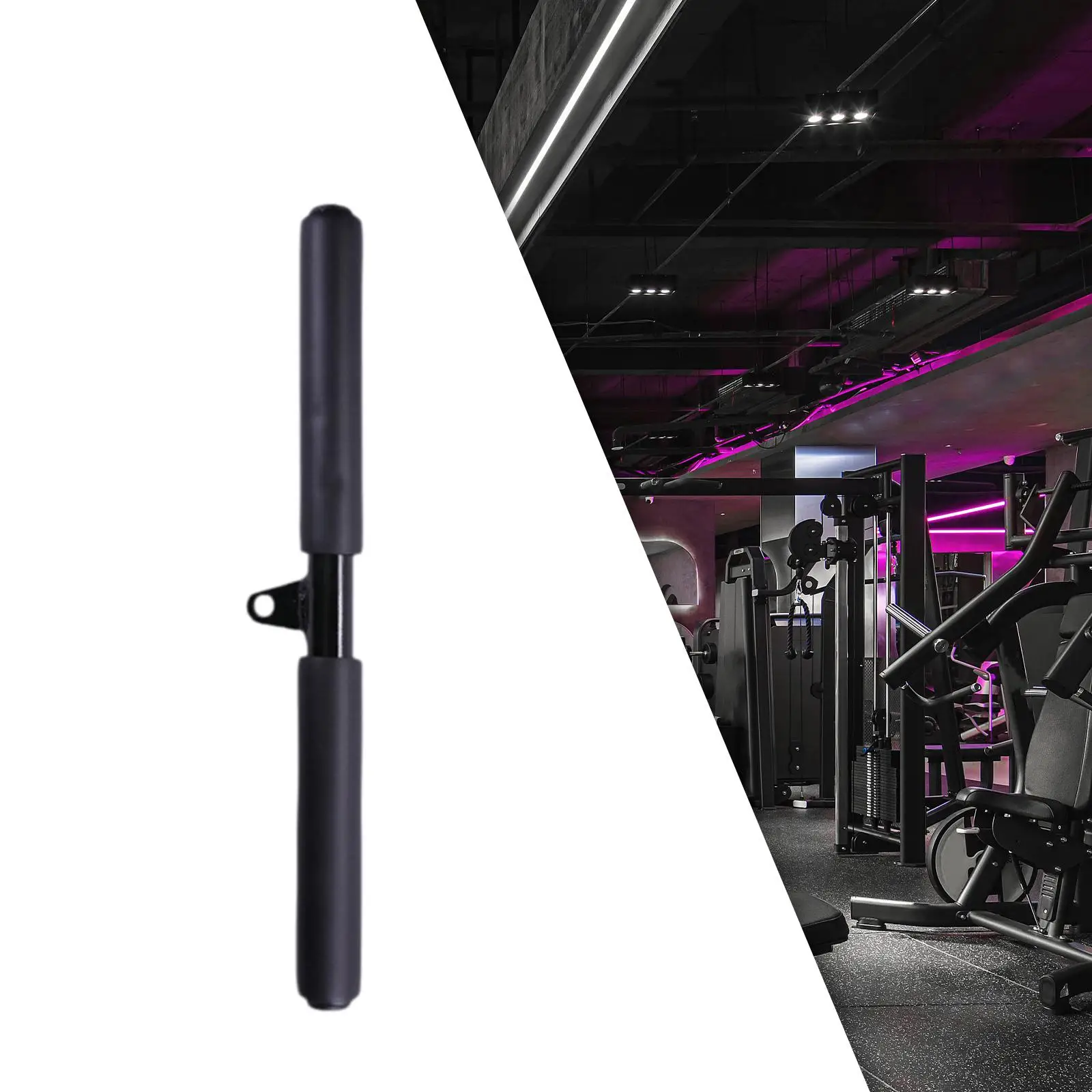 LAT Pull Down T Bar LAT Pulldown Attachments Strength Training Straight Bar for Home Cable Pulley System Machine Squat Rack