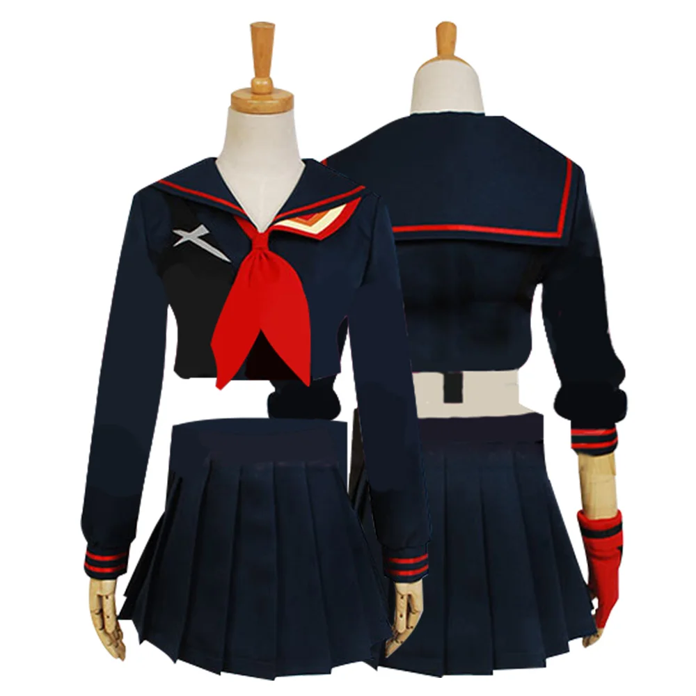 KILL la KILL Ryuko Matoi Costume Cosplay Anime Fantasy donne adulte camicia gonna uniforme abiti Halloween Carnival Party Suit