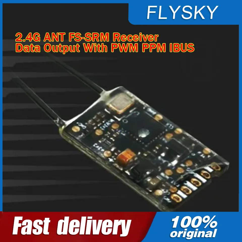 

Flysky 2.4G ANT FS-SRM Receiver Data Output With PWM PPM IBUS For FPV Rcing drone Transmitter