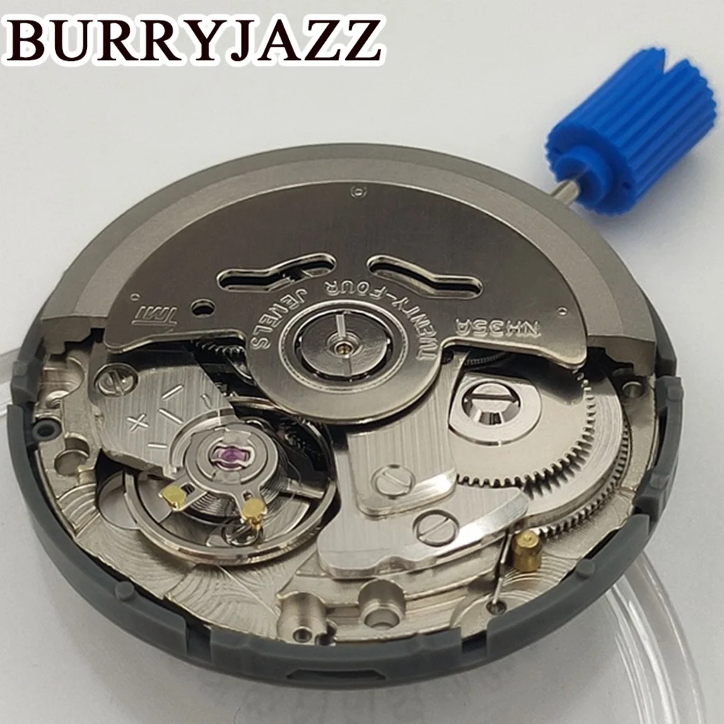 Movimento NH35 Meccanico ad alta precisione con data bianca 24 rubini Movimento automatico adatto alla corona alle 3/3,8