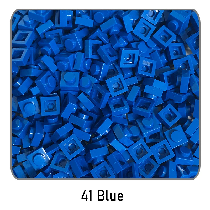 100 Stücke DIY Ziegel Teile 3024 1x1 Platte Pädagogische Tech Bau Assmble Kompatible Block Teile Spielzeug für Kind Kinder