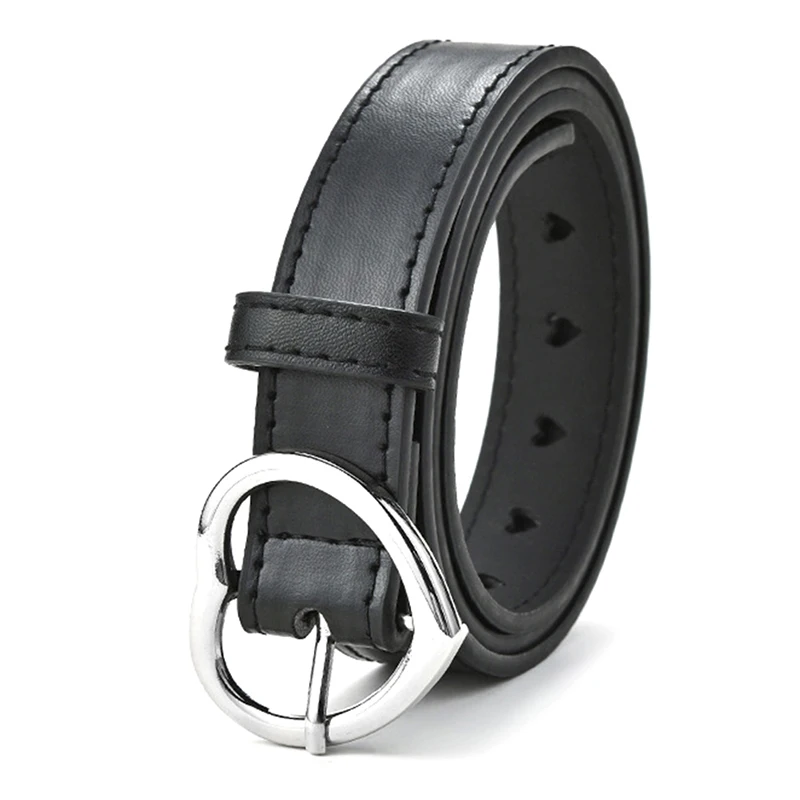 New【Skeleton Belt Female Love Buckle Simple Versatile Fashion Personality With The Same Jeans Belt Female Ins Wind】 view 4