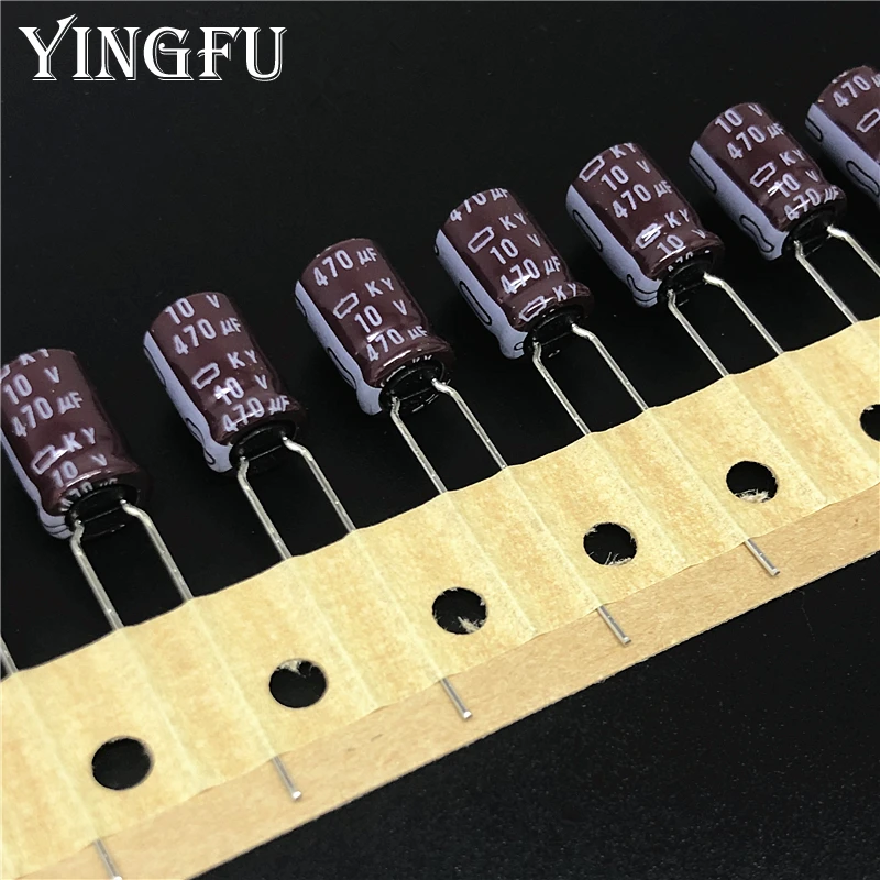 10pcs/Lot 470uF 10V Japan Nippon NCC KY Series 8x11.5mm Low ESR Long Life 10V470uF motherboard Aluminum Electrolytic Capacitor