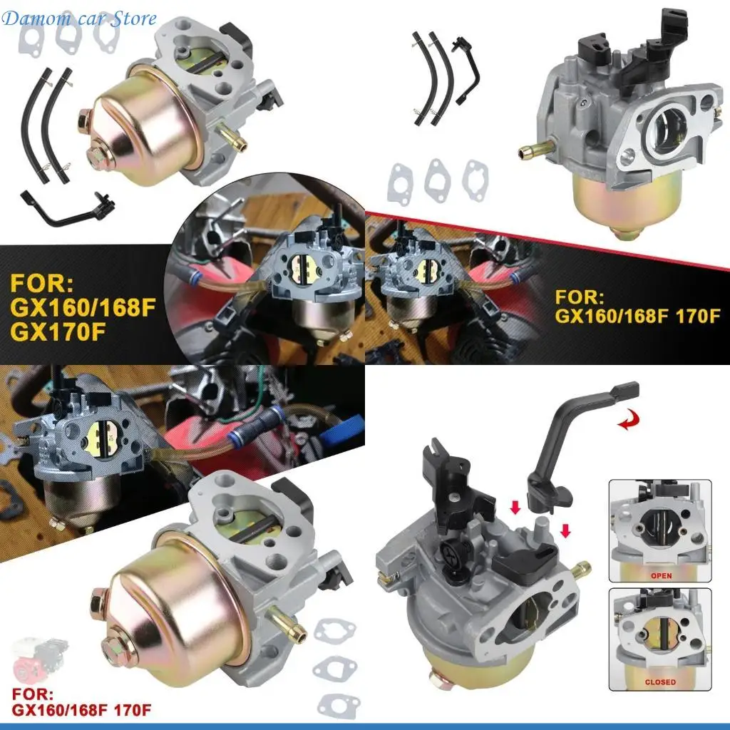 

A2UC модернизированный карбюратор для GX160 GX168F GX200 5,5 л.с. 6,5 л.с. двигатель 16100-ZH8-W61
