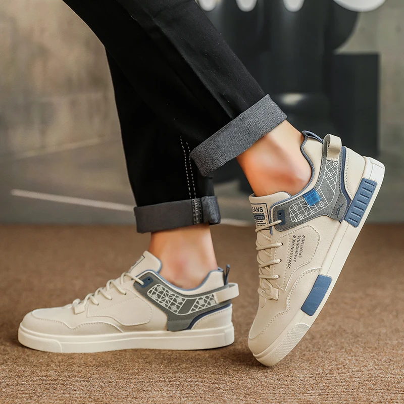 

Новые замшевые туфли на четыре сезона 2025 года, мужская обувь больших размеров 38–47 (однотонная подошва)