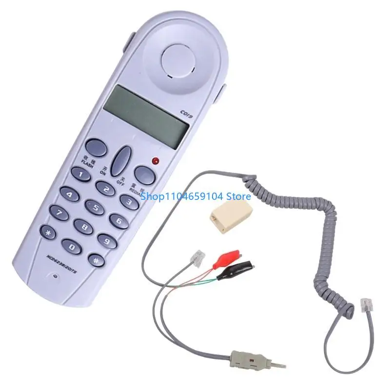 Easy to Use Trimlines Corded Phone with Redial Function, No Power, Wall Mount