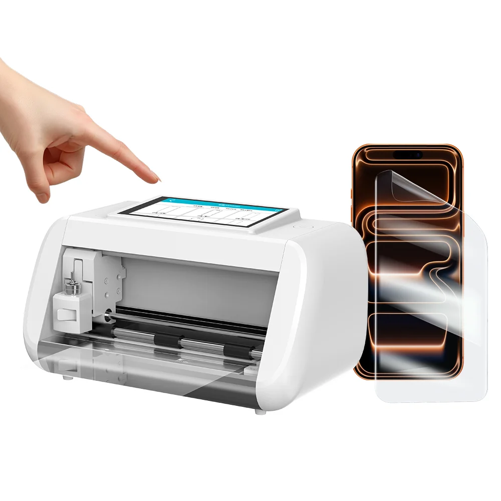 Newest 2025 Automatic Phone Film Cutting Machine Fast 20 Seconds Cutting Support Multi Language for Mobile Shop