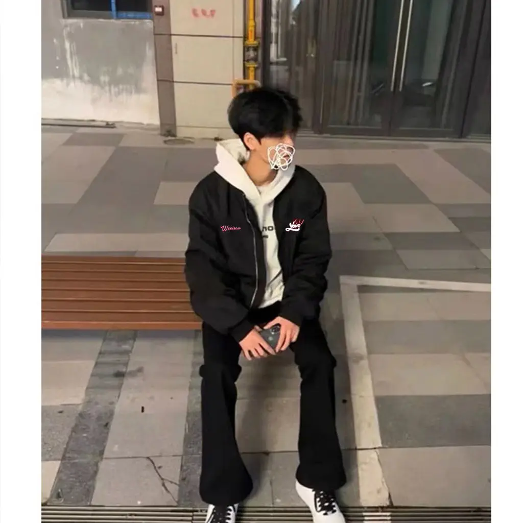 

Ретро American Letter Pilot Jaet Весна Лето Осень Свободное Бейсбольное Мужское Модное Тонкое Бейсбольное Пальто Bla