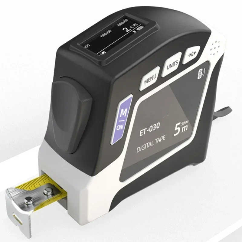 

Digital display with Bluetooth transmission steel tape measure USB rechargeable 5-meter smart tape measure