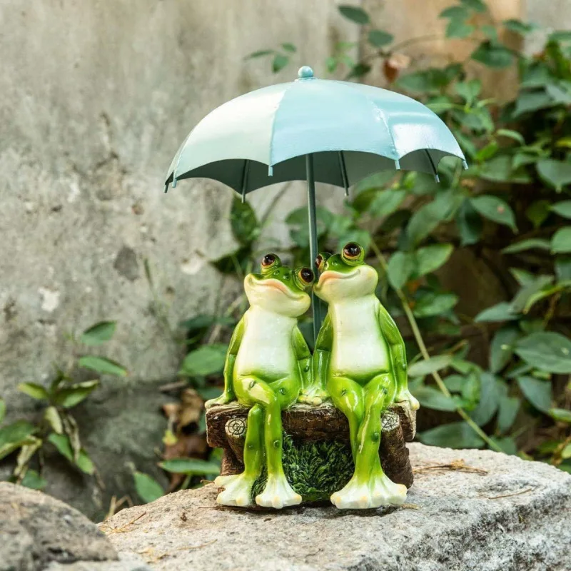 Garden  Landscaping Garden Frog Decoration Balcony  Homestay Creative Animal  Terrace Resin Angel Accessoires Miniatures  Fairy