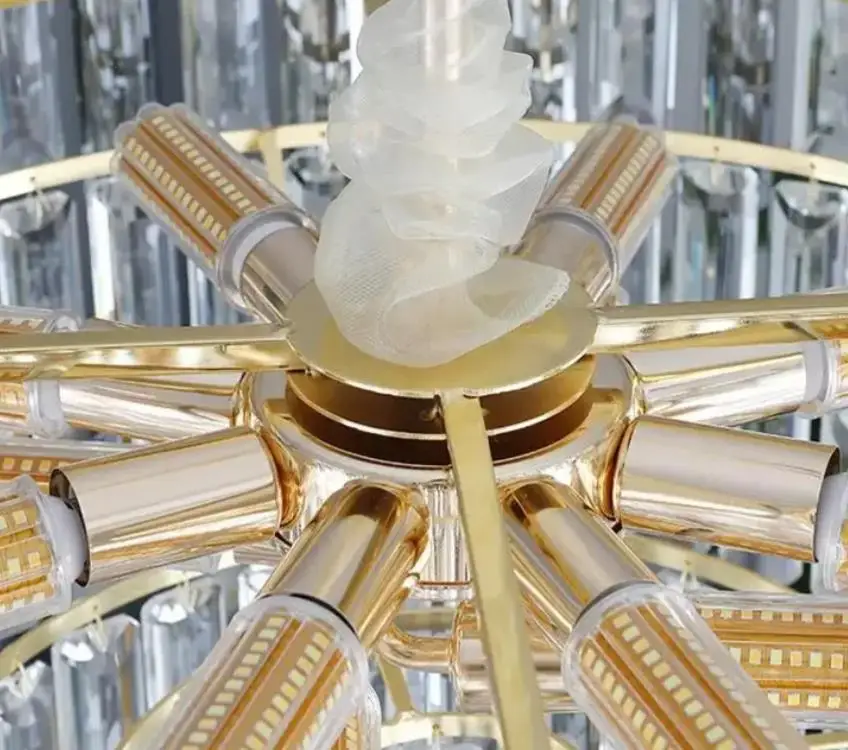 

Light Luxury Crystal Chandelier Atmospheric Living Room Light Postmodern Simple 2021 New Bedroom Luxury Restaurant Chandeliers