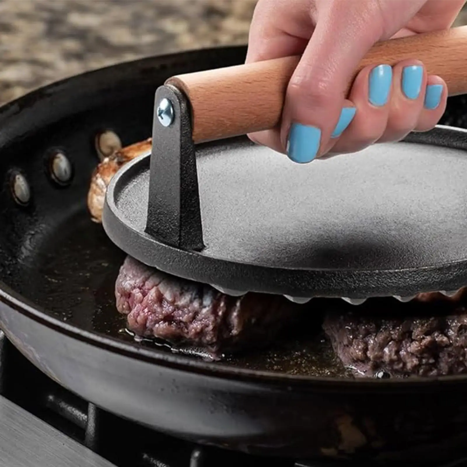 Burger Press Hamburger Patties Meat Masher Circular Meat Press Mold For Meats Kitchen Cooking Accessories