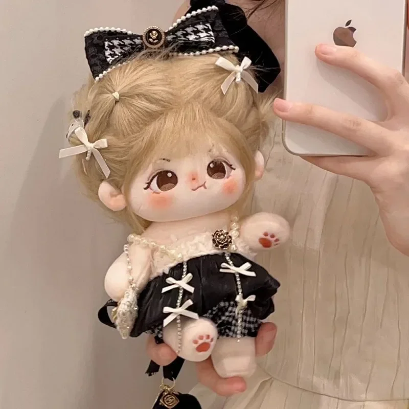 Cotton doll spicy girl outfit 20cm baby clothes Paris small fragrant style suspender dress girl humanoid doll dress change