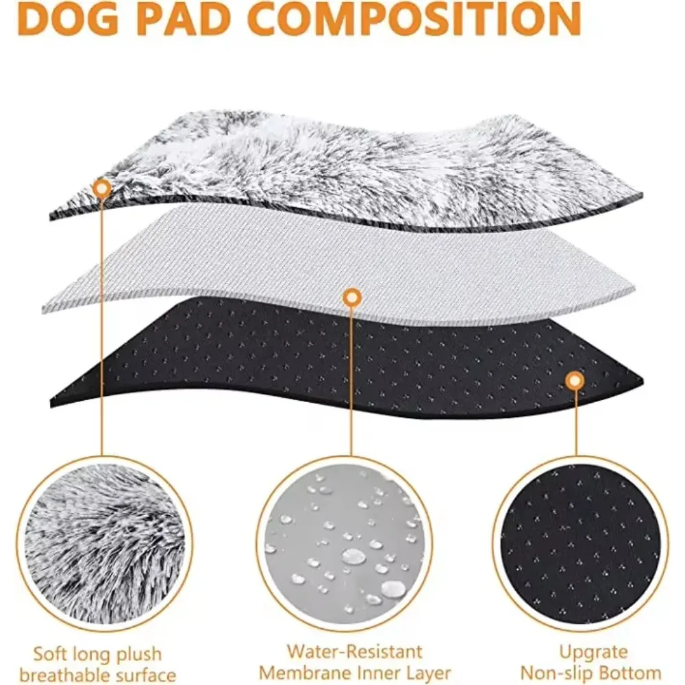 Plush Dog Bed Mat Cat Beds for Small Medium Large Dogs Removable for Cleaning Puppy Cushion Super Soft Claming Dog Beds Pet Bed view 4