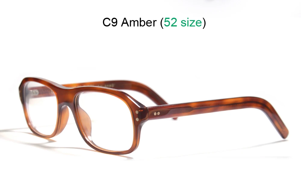 Kingsman Brillengestell mit Etui, Retro, handgefertigt, Acetat, rechteckige Brillen für Herren, Kingsman Agent Eggsy-Brille – Detail 24