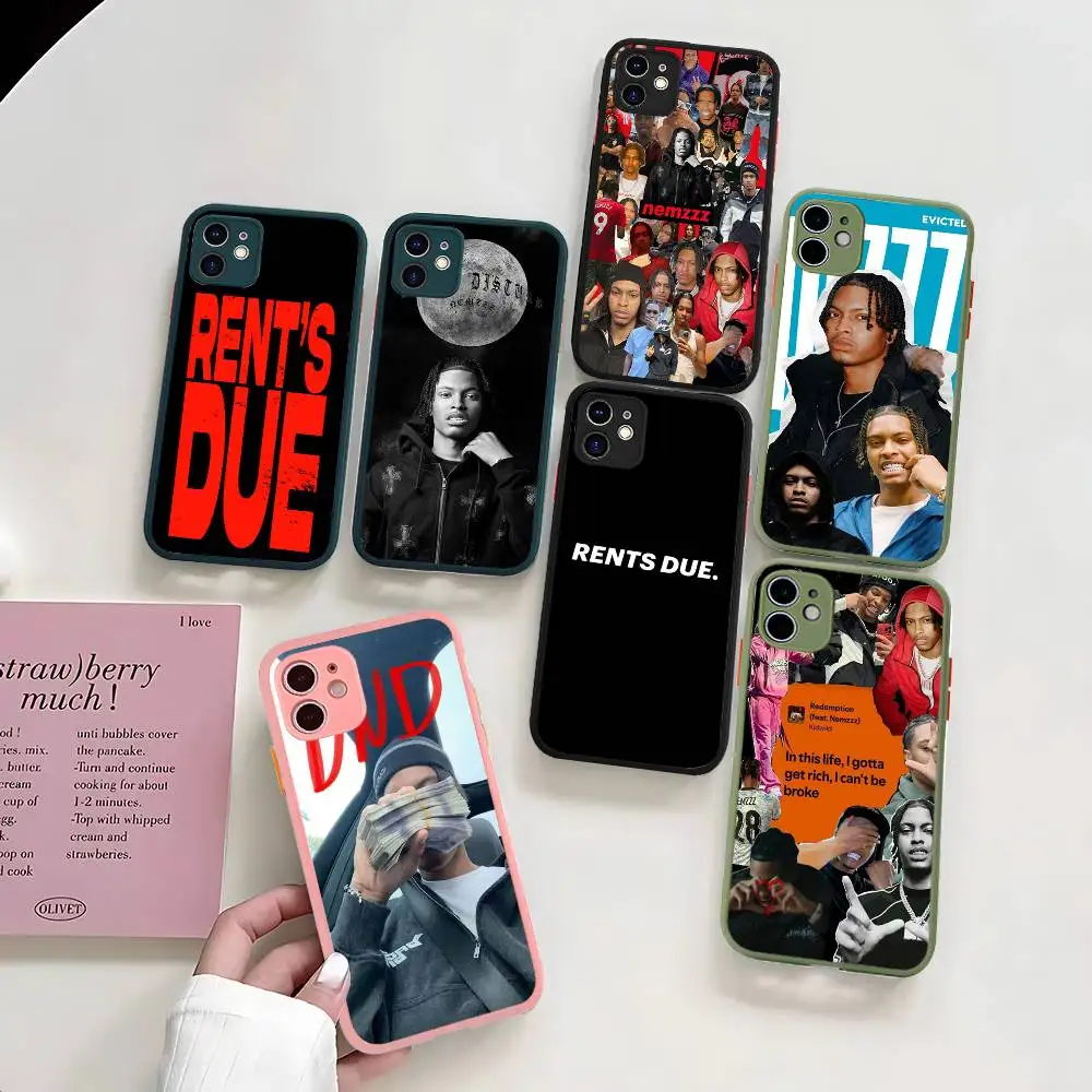 

Nemzzz British Rapper Phone Cases For IPhone 16 15 14 Plus 13 12 11 Pro Max Matte Oft Bumper Phone Cover