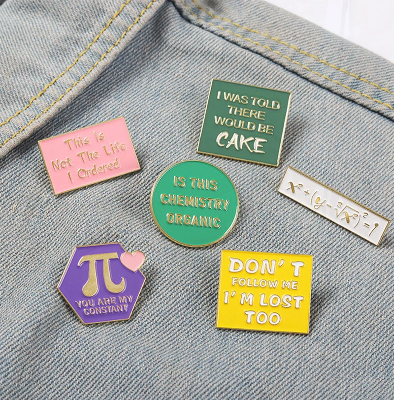 Chemical Science Lover Pines Bag Hat Lapel Pins Badge Jewelry Funny Quote Enamel  Pins Social Anxiety Introvert