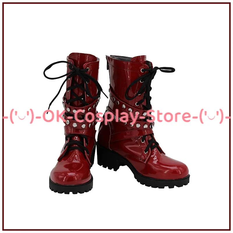 Aimono Jushi Cosplay Sapatos, Game Division Rap Battle Props, Sapatos de couro PU, Botas de Carnaval do Dia das Bruxas, Custom Made