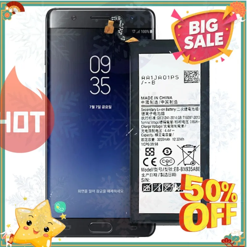 SWZY New 3500mAh EB-BN935ABE High-Capacity Phone Battery for Samsung Note 7 N935 NOTE FE NOTE7 Replacement Mobile Phone Batterie