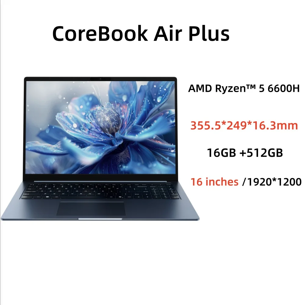 CHUWI Corebook Air Ultra-thin Laptop AMD Ryzen 5 6600H 6 Cores 14