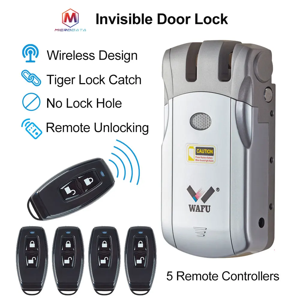 Invisible Door Lock - Silver