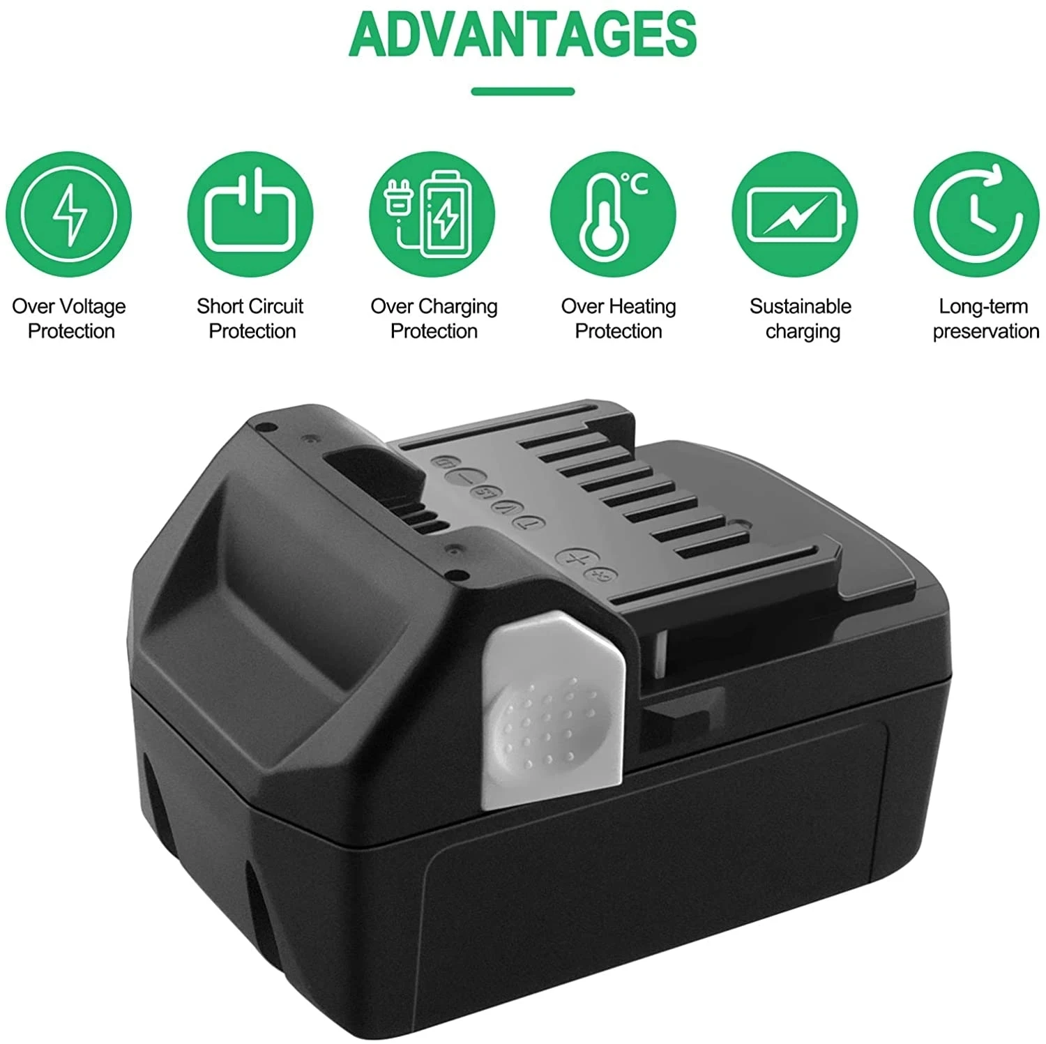 18V 6.0 Ah Lithium-ion Cordless Drill Tool Battery for Hitach/Hikok BCL1815 EBM1830 BSL1840 BSL1850 battery