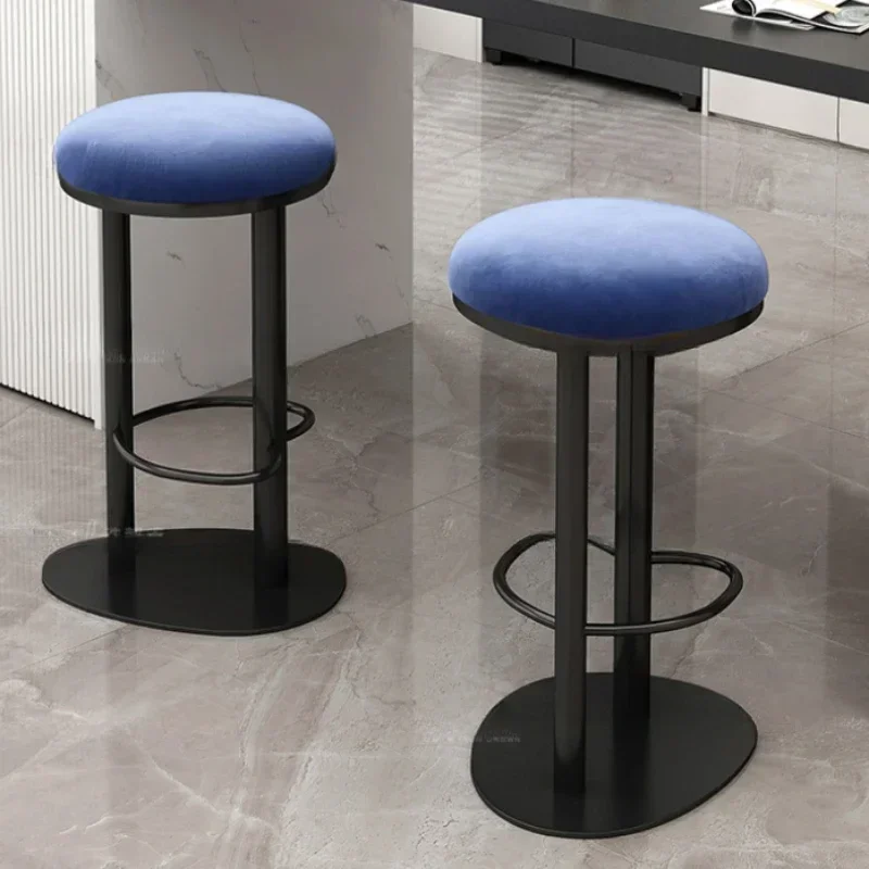 Banks Tabourets De Bar Modern Stool Interior Chair Stools High Backrest Chairs Home Counter Height Luxury Brand Kitchen Swivel