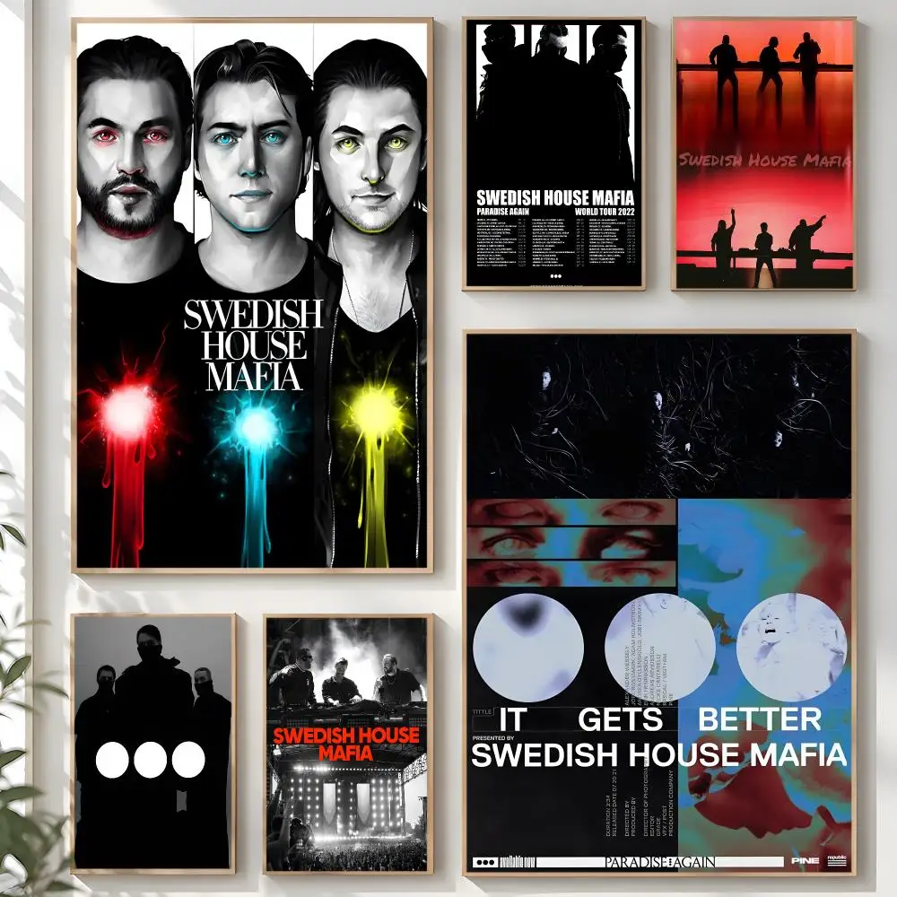 S-Swedish H-House M-Mafia Singer Poster Creative Room Art For Dorm Bedroom Study Apartment Home Gift