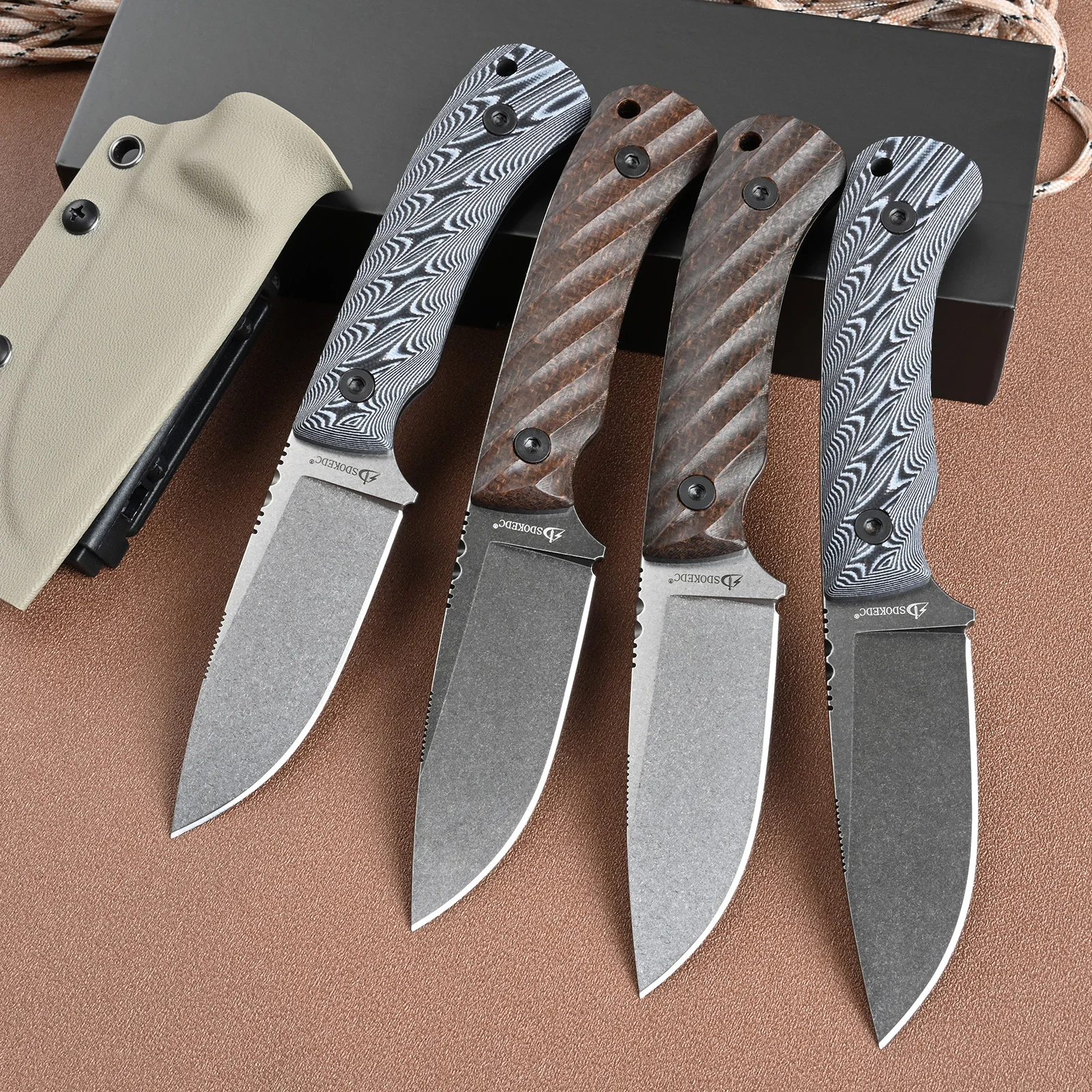 

Высококачественный универсальный нож для кемпинга и охоты для мужчин, ножи с фиксированным лезвием для выживания на природе, сталь DC53, инструмент для самообороны, EDC-инструмент