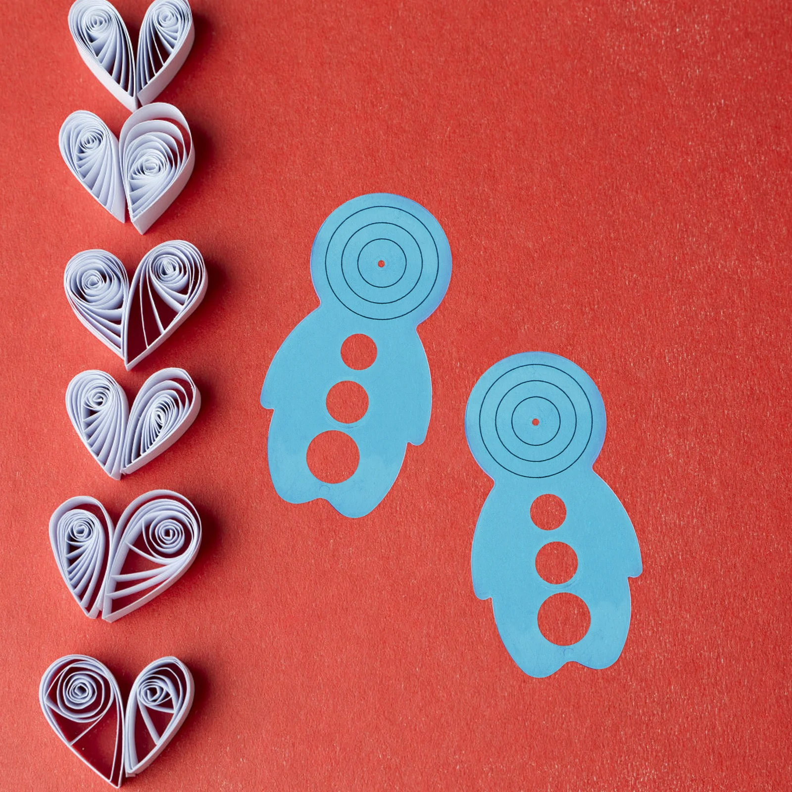 5pcs Paper Quilling Tray Foldable Rolled Paper Organizer Bead Roller Tool Crimper Quilling Supplies Storage Handicraft Tools